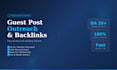 do guest post outreach and build high quality backlinks
