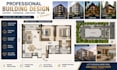 design apartment building, condominium, cabin house tiny building and render