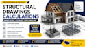 structural design permit drawings beam calculation autocad revit etabs