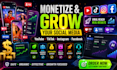 do youtube monetization, tiktok monetization, instagram monetization, promotion