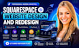design squarespace website, redesign squarespace website, squarespace developer