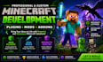 develop custom minecraft java plugins mods and bedrock addons