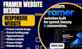 do framer website design, framer landing page, figma to framer