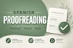 proofread and edit spanish texts