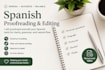 proofread and edit spanish texts manually