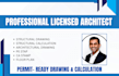 licensed architectural plan, structural plan, structural calculation, pe stamp