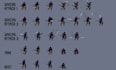 do pixel art character, pixel art background sprite sheet animation asset art