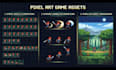 pixel art tileset sprite sheet game art pixel animation pixel tileset background