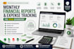 prepare expense tracking and financial reports for autonomos
