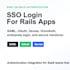 integrate sso, saml, oauth or devise login into your rails app