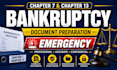 prepare chapter 7 and 13 bankruptcy documents