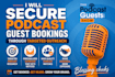 secure podcast guest bookings through targeted outreach
