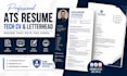 design ats resume template, tech CV resume template, letterhead design