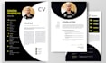 design ats resume template, tech CV resume template, letterhead design