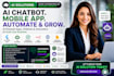 do ai mobile app flutter app ai chatbot n8n ai agent ai web app
