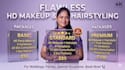 party hd makeup with professional hairstyle