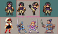 create high quality 2d pixel art nsfw pixel art sprite sheet pixel 2d animation