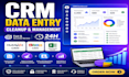 crm data entry, cleanup, and management