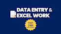 data entry excel web research