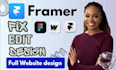 fix framer website design framer website figma to framer developer, webflow
