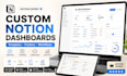 create notion templates notion dashboard notion tracker notion workflows notion