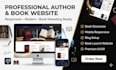 professional author website book showcase website responsive book launch website