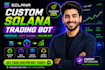 develop custom solana trading bot, crypto arbitrage bot and copy trading bot