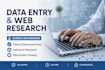 do fast accurate data entry and web research