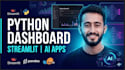 build a custom streamlit dashboard, data analytics or ml web app
