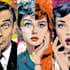 draw a professional pop art portrait