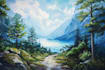 landscape oil painting art
