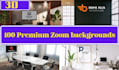 design a fully customized zoom meeting background