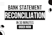 do bank statements reconciliation and bookkeeping