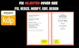 fix rejected book covers, resize and edit KDP covers professionally