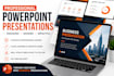 design a professional powerpoint presentation and pitch deck