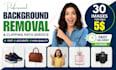do professional background removal, cut out and transparent png