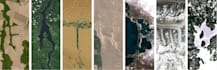 create custom satellite view name art from maps