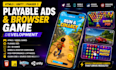 create high converting HTML5 playable ads and browser games, webgames in phaser3