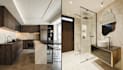 do interior design modern kitchen and bathroom