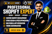do shopify bug fixing, shopify customization, liquid coding, speed optimization