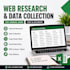 do web research and data collection manually