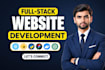 build custom ai website with frontend, backend as a full stack developer