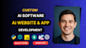 develop ai website, ai chatbot, ai web app as full stack ai developer