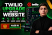upgrade your website with twilio API