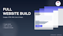 build your website with tracking analytics and integrations