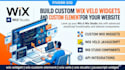 build custom wix velo widgets and custom elements