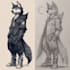 create furry reference sheet, vtuber avatar, and anthro