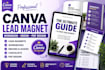 design a professional canva lead magnet workbook or ebook