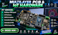 design multilayer pcb, iot hardware and embedded systems with esp32 and arduino