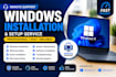 install and setup windows remotely